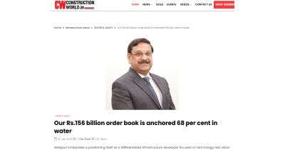WEL -�Developer with a difference - Sandeep Garg on exclusive interview with Construction World
